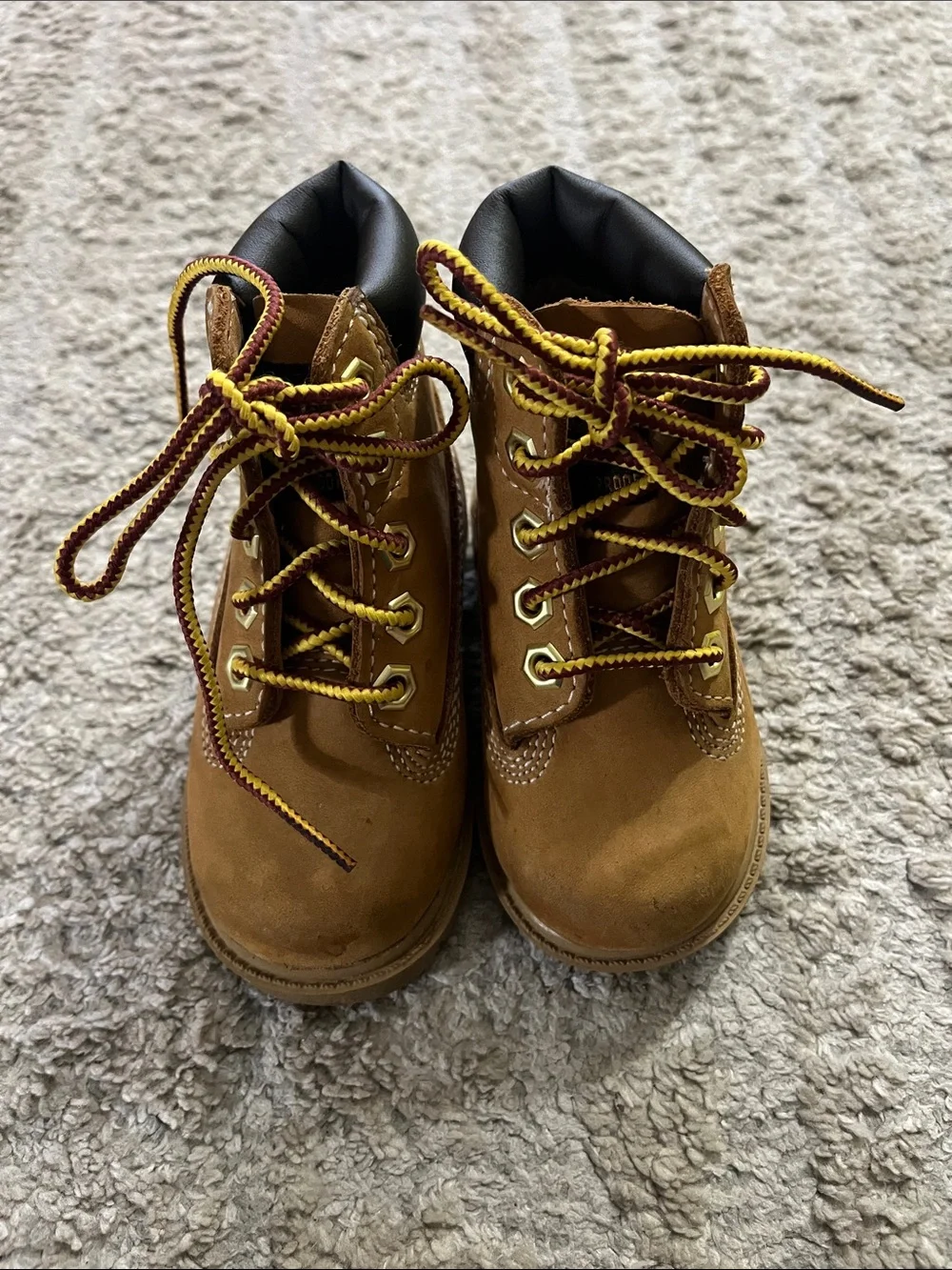 Timberland Toddler Premium 6-Inch Waterproof Leather Lace-Up Boots 4